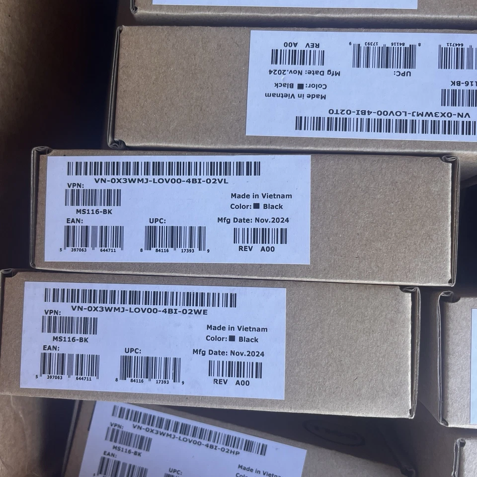 PACK OF 50 Dell MS116-BK USB Wired Optical Mouse Black Scroll Wheel Laptop NEW - Image 4 of 4