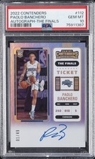 2022 CONTENDERS AUTO-THE FINALS #112 PAOLO BANCHERO 1/49 PSA 10