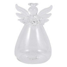 2X(Praying Angel Vases Crystal Transparent Glass Vase Flower Containers3454
