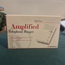 RADIO SHACK MULTI-TONE AMPLIFIED TELEPHONE RINGER 43-181 TONE/PITCH CONTROL  NIB