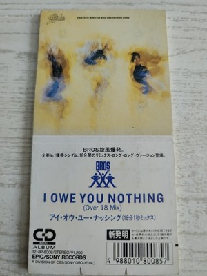 Bros - I Owe You Nothing - 3'' Japan CD - Matt Goss - Luke Goss