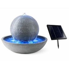 Image of Gardenwize Solar Powered Ball Water Feature With Battery Back-Up