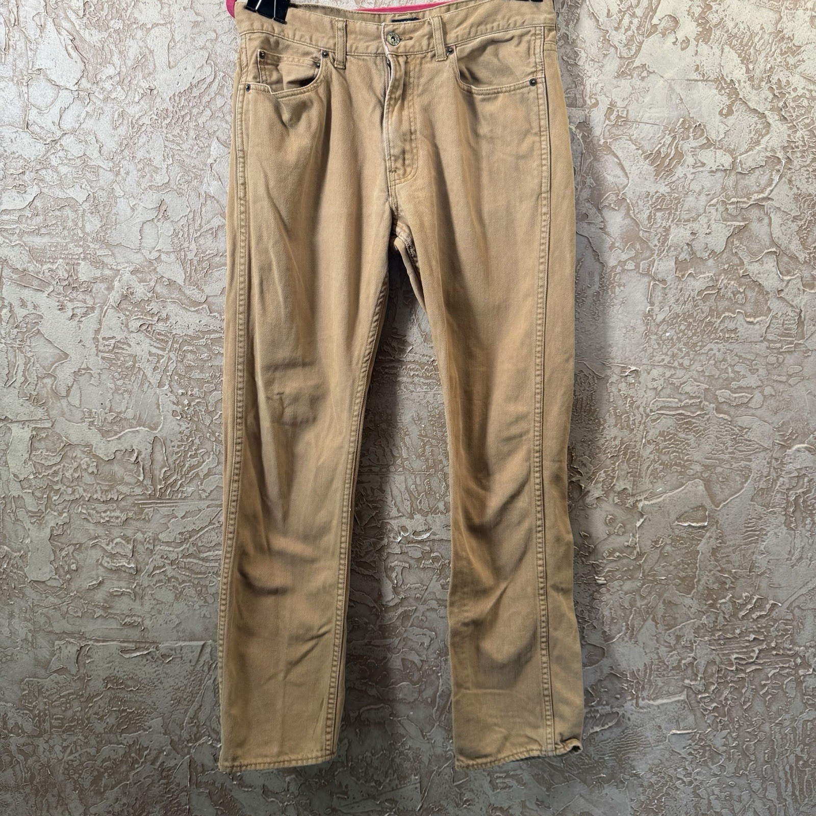 J.Crew The Sutton Men’s Slim Fit Pants 31x32 Khaki Tan Stretch Cotton Jeans