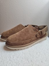UGG Goldenstar Clogs In A Chestnut Brown Suede Material Yth Size 6 NWT/Box NIB