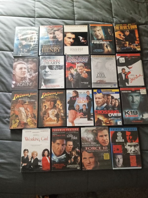 22 Harrison Ford Dvd Movies. K19,Morning Glory,Working Girl & More