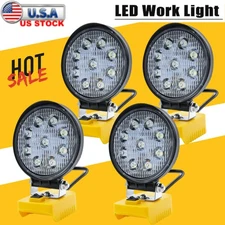 4/1X LED Work Light Suitable For DeWalt 20V 60V MAX DCB205 Li-Ion Battery 2000LM