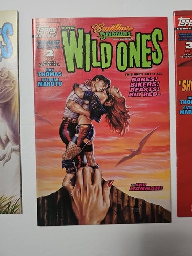 MARK SCHULTZ Cadillacs & Dinosaurs WILD ONES #1,2,3 Topps 1994 NM UNREAD MINT - Picture 3 of 20
