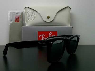 Ray-Ban RB2140 Wayfarer Classic Sunglasses Black Mirrored G-15 50mm Never Worn