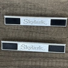 Buick Skylark Gm Factory Oem Pair 2 Door Panel Emblems 8713787 Fast Shipping
