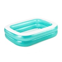 Bestway Family Pool 200 X 146 X 48 Cm TüRkis Eckig Familienpool Planschbecken