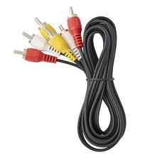 Newhouse Hardware 6ft 3-RCA Male-to-Male Cable RCA6-01, 1-pack