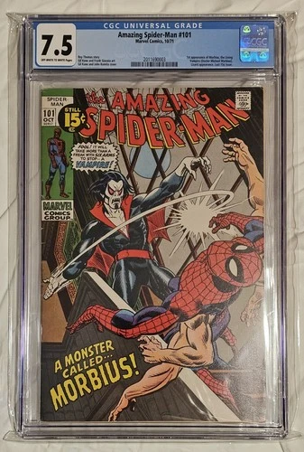 Amazing Spider-Man #101 CGC 7.5 KEY 🔑 1st Morbius Appearance
