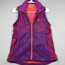 Nike Golf Vest Women's S Purple Pink Tour Performance Dri Fit W/ Pockets & Hood