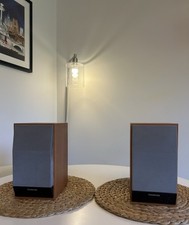 Thomson CS97 Bookshelf Speakers Pair 4 Ohm 20W Hi-Fi Stereo Wood Effect