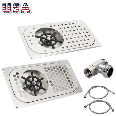 #ad Automatic Pitcher Glass Rinser High Pressure Flushing Cafe Home Cleaning Sink $51.72