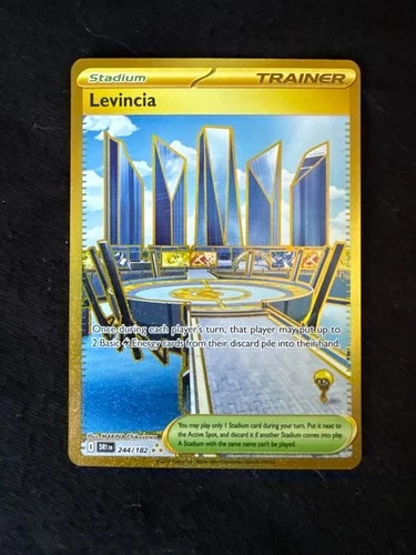 2025 Pokemon Destined Rivals - Levincia 244/182 Hyper Rare NM Pack Fresh