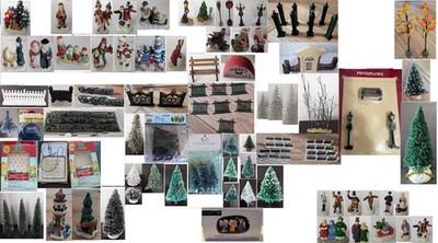 Village Accessories for Christmas or Holiday Ceramic Figures - YOU PICK CA