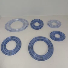 6 Pc. Creative Memories Cutting System Paper Cutter Templates Circles Ovals Read