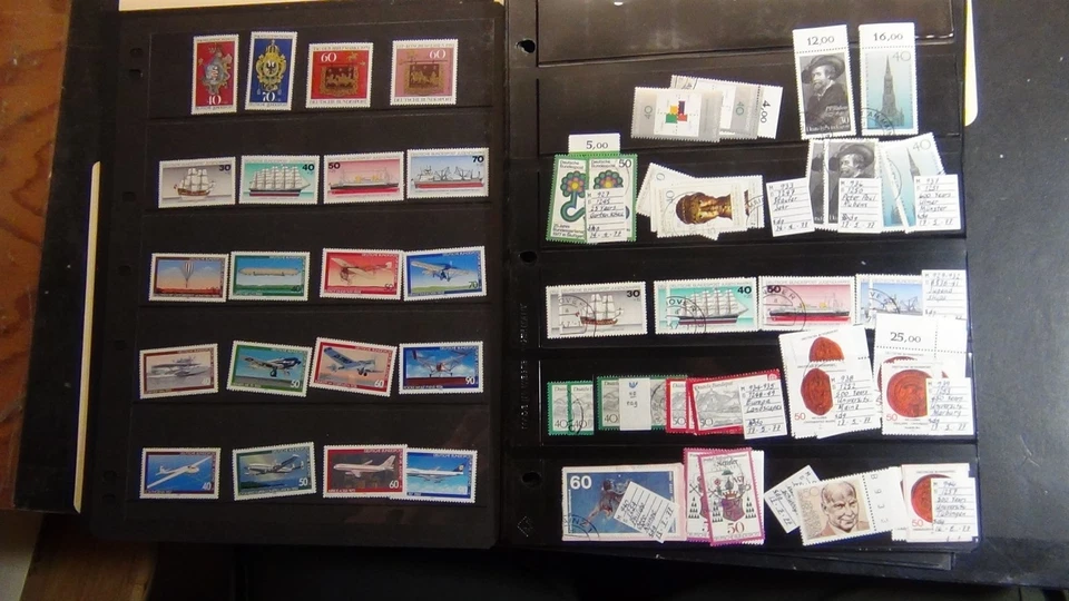 Colección Stampsweis Alemania en páginas de stock negras est 750 o más sellos Foto 4 de 4