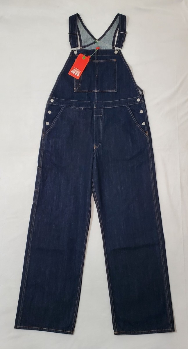 LIMITED EDITION LEVIS X KENZO INDIGO RINSE BLUE DENIM OVERALL RELAXED MEN SIZE L