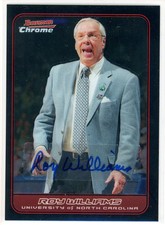 2006 Bowman Chrome Roy Williams North Carolina Tarheels Card Signed Sticker Auto