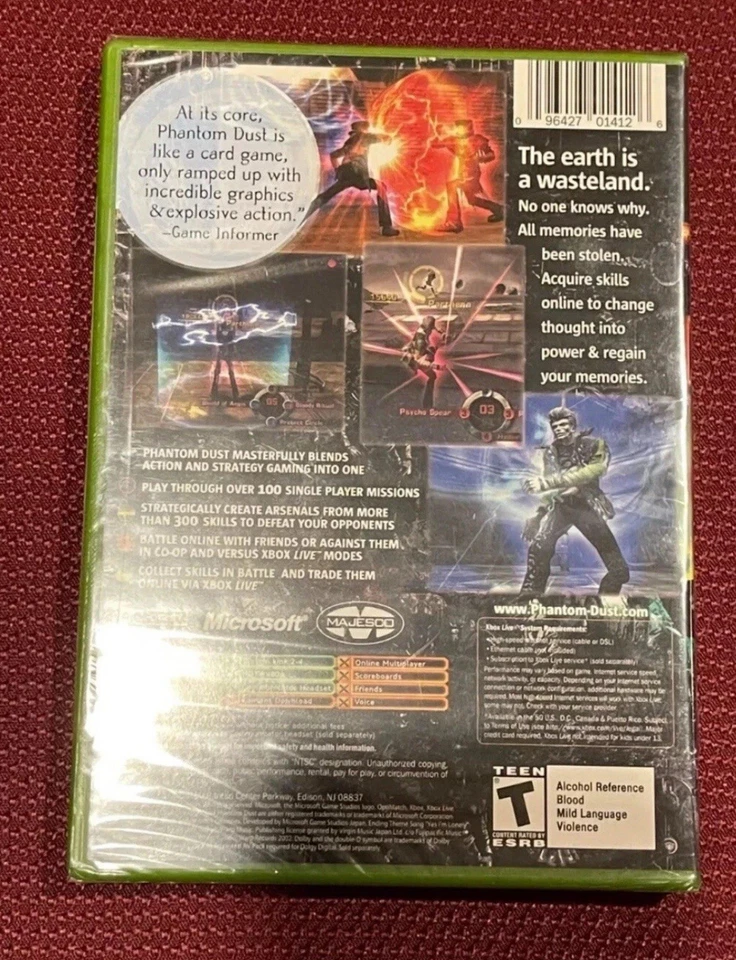 PHANTOM DUST AUTHENTIC MICROSOFT XBOX Y-FOLD ULTRA RARE BRAND NEW FACTORY SEALED - Image 2 of 2