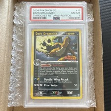 2004 Pok�mon EX Dark Dragonite 15/109 Reverse Holo Stamp PSA 8