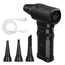 Compressed Air Duster-100000RPM Electric Air Duster for PC Keyboard Cleaning ...