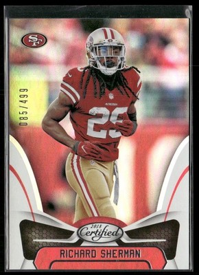 2018 Panini Certified #1 Richard Sherman Mirror Silver #/499