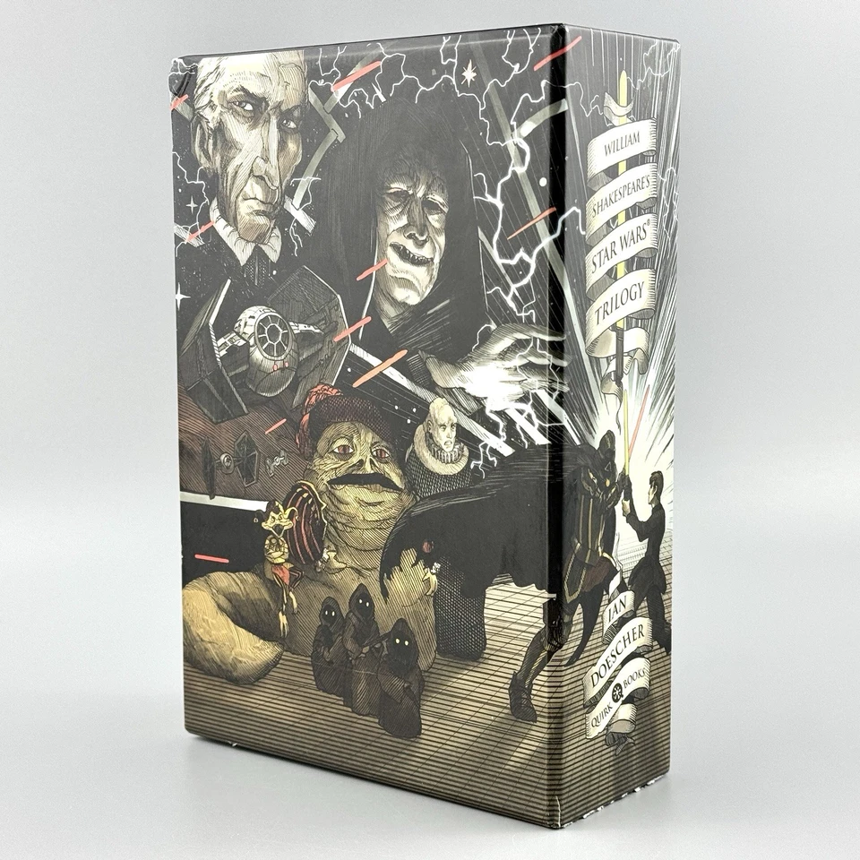 William Shakespeare's Star Wars Trilogy Hardcover Box Set Ian Doescher w/ Poster - Image 3 of 4