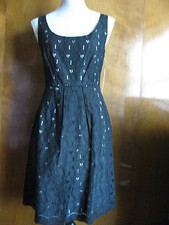 Tahari women's black cotton dress