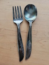 Onieda LTD 1881 Rogers 2 Piece Child 's Size Transitional Flatware Set