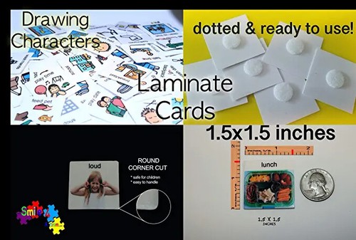 MY COMMUNICAID CARDS BOOK ASL NON VERBAL AUTISM APRAXIA ABA BOARDMAKER PECS - Picture 8 of 12