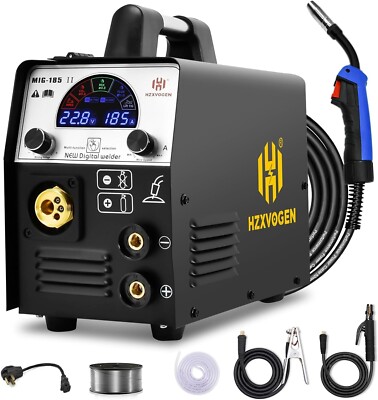 HZXVOGEN Welding Machine 110V/220V 5in1 TIG MMA MIG Welder Gas/Gasless US SHIP