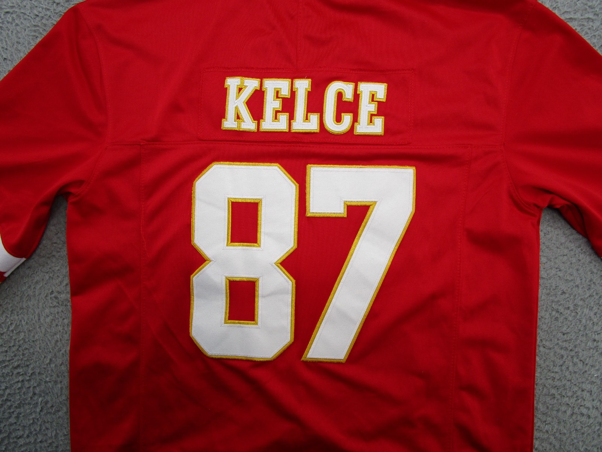 Kansas City Chiefs KELCE 87 ユニフォーム Kansas City Chiefs #87 Travis Kelce Red Home Stitched