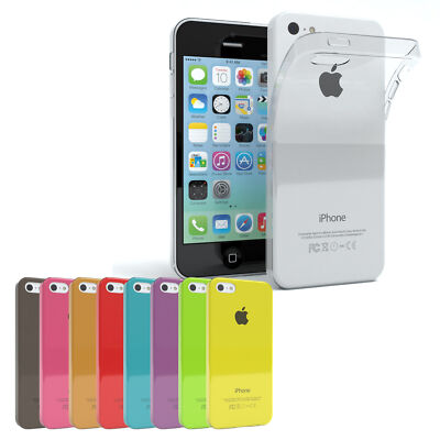 EAZY CASE Handyhülle für Apple iPhone 5C Hülle Silikon Back Cover Slim Schutz