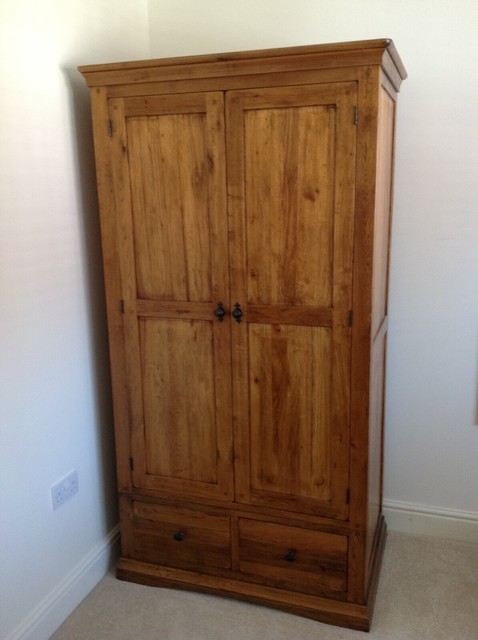 Tesco Kendal 2 Door 2 Drawer Double Wardrobe With Mirror Oak