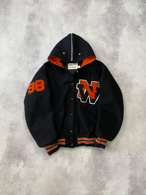 Vintage Delong Wool Varsity Jacket Size M