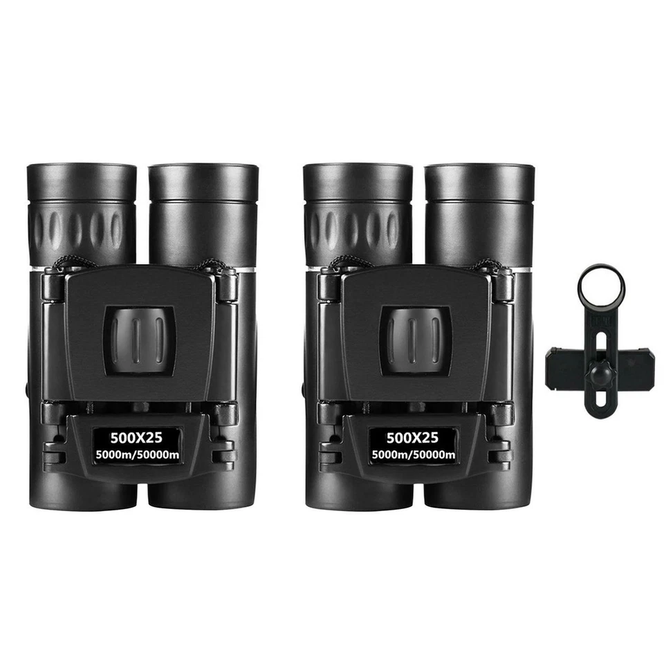 Mini Binocular Green Film Objective Lens Daily Waterproof 500x25 for Games - Image 2 of 2