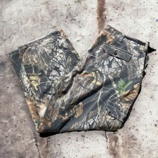 Field Staff Mossy Oak Camouflage Cargo Pants Men Sz 2XL 42x32 Adjustable Waist