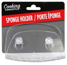 Sponge Holder Clear Suction Cups Kitchen Organizer Brand New Free Shipping