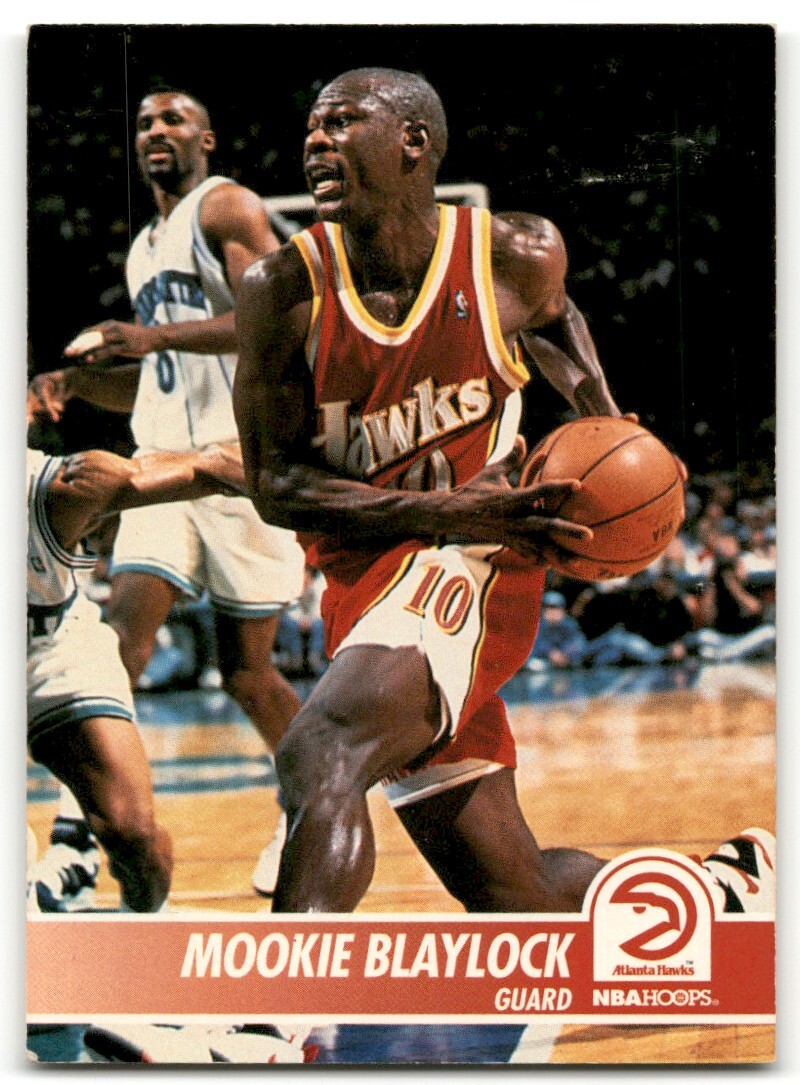 NBA カード　シャック　② 1994-95 NBA Hoops Basketball Card Mookie Blaylock #2 Atlanta Hawks