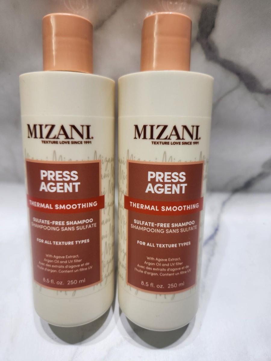 (2) Mizani Press Agent Thermal Smoothing Sulfate Free Shampoo All  Texture