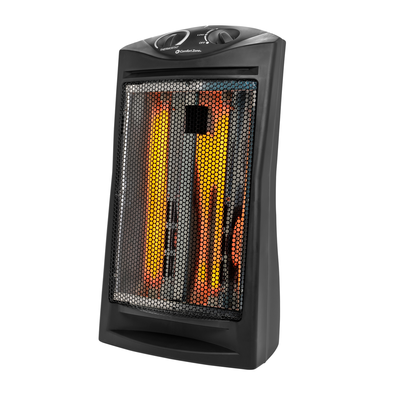 Comfort Zone 1500-Watt Electric Quartz Infrared Radiant Tower Heater, Black  744110748277 | eBay