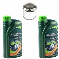 MotoröL ÖLfilter HF204C Set 10W40 2 Liter FüR Arctic Cat Kawasaki KVF Yamaha YFM