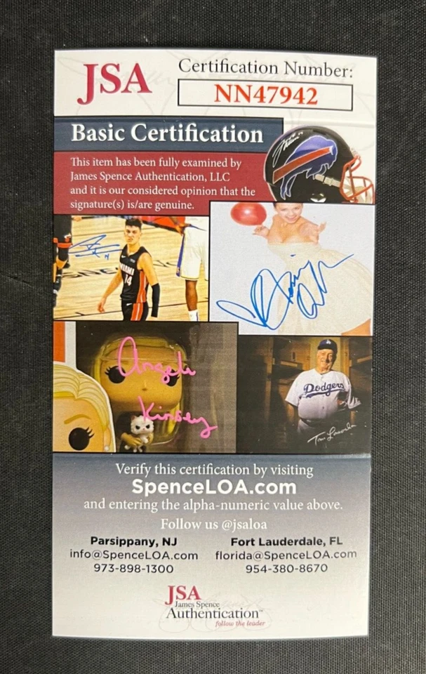 Arne Johnson Signed 3x5 Card JSA Certified AUTO NBA Rochester Royals (d.2000)! - Image 4 of 4