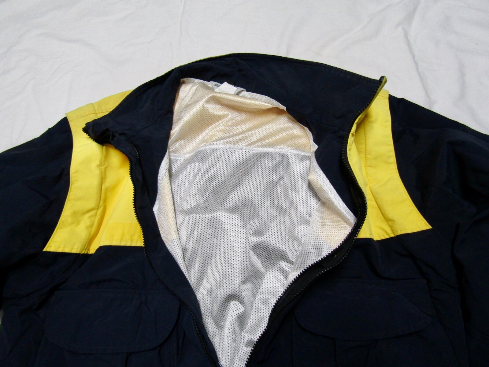 BratWear Police Uniform Jacket / Vest Yellow & Dark Navy Size 44