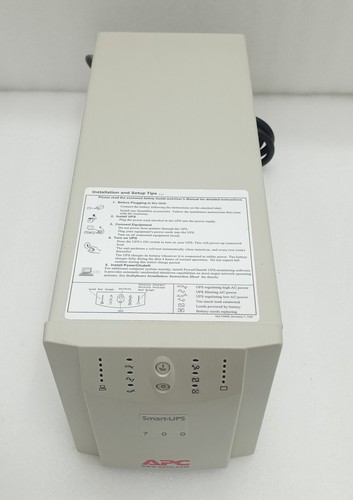 APC Smart-Ups 700VA, Power Supply Backup 120V / Part Number SU700X93 - Picture 6 of 9