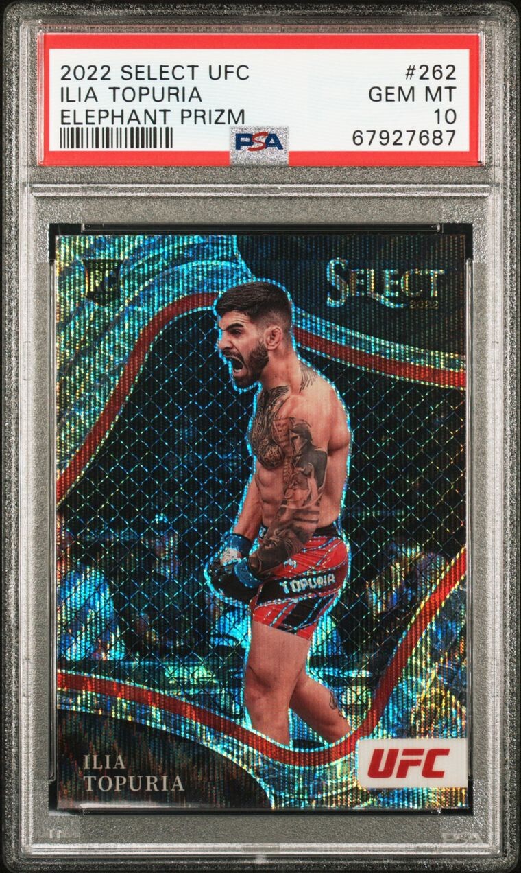 Graded Collectible Cards 2021 Panini Select Khamzat Chimaev Rookie