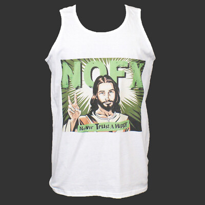 NOFX Hardcore Punk Rock T-SHIRT Trägertop Unisex Weiß S-2XL